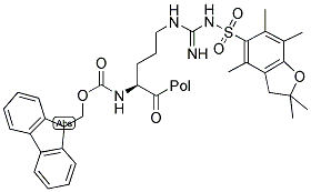 FMOC-ARG(PBF)-WANG RESIN Struktur