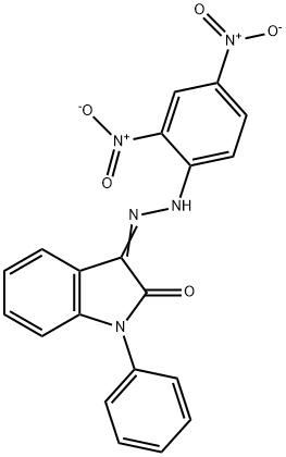 1-PHENYL-1H-INDOLE-2,3-DIONE 3-[N-(2,4-DINITROPHENYL)HYDRAZONE] Struktur