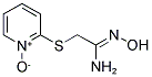 2-[(2-AMINO-2-HYDROXYIMINOETHYL)THIO]PYRIDINIUM-1-OLATE Struktur