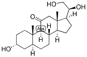 5-ALPHA-PREGNAN-3-ALPHA, 20-BETA, 21-TRIOL-11-ONE Struktur