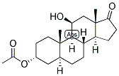 5-ALPHA-ANDROSTAN-3-ALPHA, 11-BETA-DIOL-17-ONE 3-ACETATE Struktur