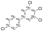 13C12-3,4,4',5-TETRACHLOROBIPHENYL Struktur