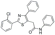 2-[2-(2-CHLOROPHENYL)-4-PHENYL-1,3-THIAZOL-5-YL]-N-PHENYLACETAMIDE Struktur