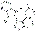 2-(4,4,8-TRIMETHYL-4,5-DIHYDRO-1H-[1,2]DITHIOLO[3,4-C]QUINOLIN-1-YLIDENE)-1H-INDENE-1,3(2H)-DIONE Struktur