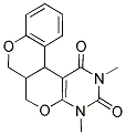 2,4-DIMETHYL-4,6A,7,12B-TETRAHYDRO-1H,6H-CHROMENO[4',3':4,5]PYRANO[2,3-D]PYRIMIDINE-1,3(2H)-DIONE Struktur