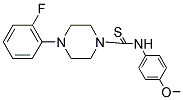 (4-(2-FLUOROPHENYL)PIPERAZINYL)((4-METHOXYPHENYL)AMINO)METHANE-1-THIONE Struktur