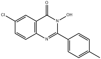 6-CHLORO-3-HYDROXY-2-(4-METHYLPHENYL)-4(3H)-QUINAZOLINONE Struktur