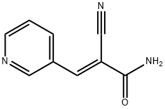 (E)-2-CYANO-3-(3-PYRIDINYL)-2-PROPENAMIDE Struktur