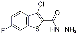 3-CHLORO-6-FLUORO-BENZO[B]THIOPHENE-2-CARBOXYLIC ACID HYDRAZIDE Struktur