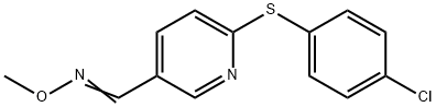 6-[(4-CHLOROPHENYL)SULFANYL]NICOTINALDEHYDE O-METHYLOXIME Struktur