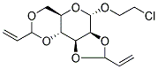 4-(2-CHLOROETHOXY)-2,8-DIVINYLPERHYDRO[1,3]DIOXOLO[4',5':4,5]PYRANO[3,2-D][1,3]DIOXINE Struktur