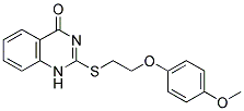 2-([2-(4-METHOXYPHENOXY)ETHYL]THIO)QUINAZOLIN-4(1H)-ONE Struktur