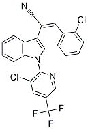 3-(2-CHLOROPHENYL)-2-(1-[3-CHLORO-5-(TRIFLUOROMETHYL)-2-PYRIDINYL]-1H-INDOL-3-YL)ACRYLONITRILE Struktur