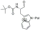 PAM BOC-L-TRYPTOPHAN (CHO) RESIN Struktur