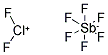 DIFLUOROCHLORINIUM (III) HEXAFLUOROANTIMONATE Struktur