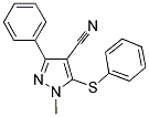 1-METHYL-3-PHENYL-5-(PHENYLSULFANYL)-1H-PYRAZOLE-4-CARBONITRILE Struktur