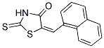 5-[(E)-1-NAPHTHYLMETHYLIDENE]-2-THIOXO-1,3-THIAZOLAN-4-ONE Struktur