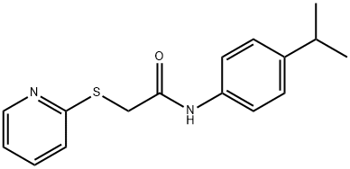 N-(4-ISOPROPYLPHENYL)-2-(2-PYRIDINYLSULFANYL)ACETAMIDE Struktur