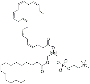 1-PALMITOYL-2-DOCOSAHEXAENOYL-SN-GLYCERO-3-PHOSPHOCHOLINE Struktur