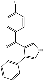 (4-CHLOROPHENYL)(4-PHENYL-1H-PYRROL-3-YL)METHANONE Struktur