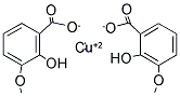 2-HYDROXY-3-METHOXYBENZOIC ACID, 2-HYDROXY-3-METHOXYBENZOIC ACID, COPPER SALT Struktur