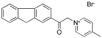 1-(9H-2-FLUORENYL)-2-(4-METHYL-1-PYRIDINIUMYL)-1-ETHANONE BROMIDE Struktur