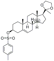 5-PREGNEN-3-BETA-OL-20-ONE ETHYLENEKETAL P-TOLUENESULPHONATE Struktur