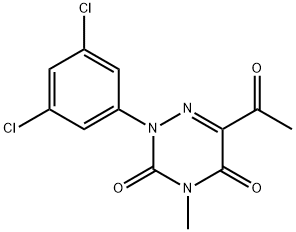 6-ACETYL-2-(3,5-DICHLOROPHENYL)-4-METHYL-1,2,4-TRIAZINE-3,5(2H,4H)-DIONE Struktur