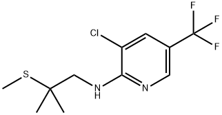 3-CHLORO-N-[2-METHYL-2-(METHYLSULFANYL)PROPYL]-5-(TRIFLUOROMETHYL)-2-PYRIDINAMINE Struktur