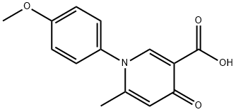 1-(4-METHOXYPHENYL)-6-METHYL-4-OXO-1,4-DIHYDRO-3-PYRIDINECARBOXYLIC ACID Struktur