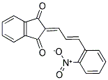 2-(3-(2-NITROPHENYL)PROP-2-ENYLIDENE)INDANE-1,3-DIONE Struktur