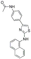 N-(4-(4-(1-NAPHTHYLAMINO)-3,5-THIAZOLYL)PHENYL)ETHANAMIDE Struktur