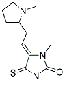 1,3-DIMETHYL-(1-METHYL-PYRROLIDINYL)-2-ETHYLIDENE-IMIDAZOLIDENE-THION-2-ONE Struktur