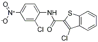 3-CHLORO-N-(2-CHLORO-4-NITROPHENYL)-1-BENZOTHIOPHENE-2-CARBOXAMIDE Struktur