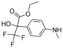 3,3,3-TRIFLUORO-2-HYDROXY-2-(4-METHYLAMINO-PHENYL)-PROPIONIC ACID ETHYL ESTER Struktur