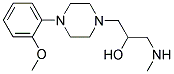 1-[4-(2-METHOXY-PHENYL)-PIPERAZIN-1-YL]-3-METHYLAMINO-PROPAN-2-OL Struktur