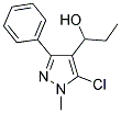 1-(5-CHLORO-1-METHYL-3-PHENYL-1H-PYRAZOL-4-YL)-1-PROPANOL Struktur