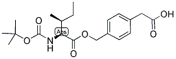 BOC-L-ILE-O-CH2-PHI-CH2-COOH Struktur