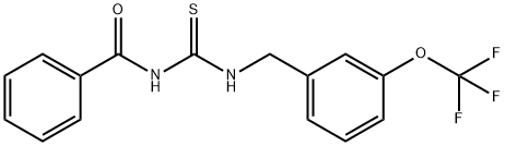 PHENYL-N-(THIOXO(((3-(TRIFLUOROMETHOXY)PHENYL)METHYL)AMINO)METHYL)FORMAMIDE Struktur