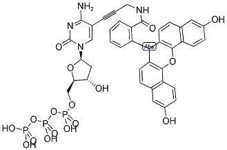 NAPHTHOFLUORESCEIN-5-DCTP Struktur