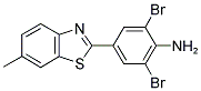 2,6-DIBROMO-4-(6-METHYL-1,3-BENZOTHIAZOL-2-YL)ANILINE Struktur