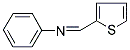 N-PHENYL-N-[(E)-2-THIENYLMETHYLIDENE]AMINE Struktur