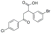 2-(3-BROMOPHENYL)-4-(4-CHLOROPHENYL)-4-OXOBUTANOIC ACID Struktur