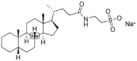 5-BETA-CHOLANIC ACID N-(2-SULPHOETHYL)-AMIDE SODIUM SALT Struktur