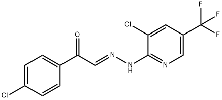 2-(4-CHLOROPHENYL)-2-OXOACETALDEHYDE N-[3-CHLORO-5-(TRIFLUOROMETHYL)-2-PYRIDINYL]HYDRAZONE Struktur