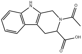 2-ACETYL-2,3,4,9-TETRAHYDRO-1H-BETA-CARBOLINE-3-CARBOXYLIC ACID Struktur