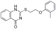 2-([2-(2-METHYLPHENOXY)ETHYL]THIO)QUINAZOLIN-4(1H)-ONE Struktur