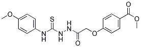 METHYL 4-((N-((((4-METHOXYPHENYL)AMINO)THIOXOMETHYL)AMINO)CARBAMOYL)METHOXY)BENZOATE Struktur