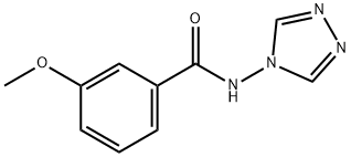 3-METHOXY-N-(4H-1,2,4-TRIAZOL-4-YL)BENZENECARBOXAMIDE Struktur