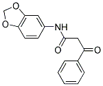 N-BENZO[1,3]DIOXOL-5-YL-3-OXO-3-PHENYL-PROPIONAMIDE Struktur